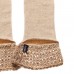 Camel Long gloves with Cashmere decoration packaged in Signature box